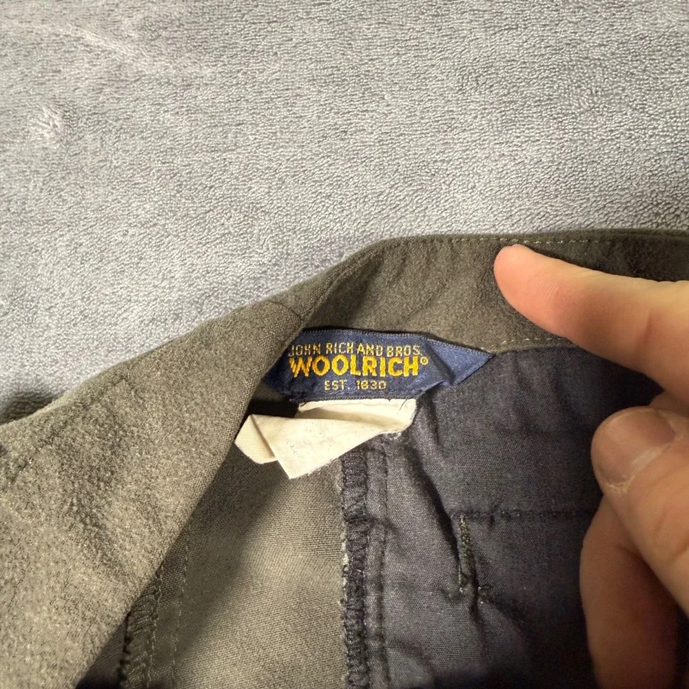 Vintage Woolrich John Rich & Bros Buckle Waist Outdoor Pants 32x28 Olive Gorp